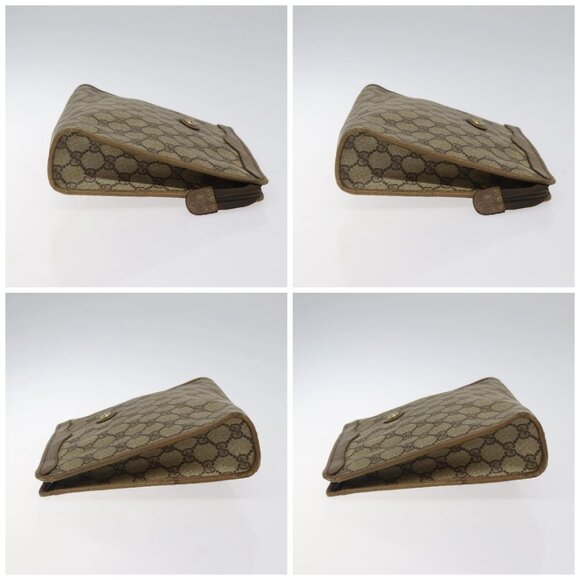 GUCCI GG Supreme Clutch Bag PVC Beige Gold 97 01 038 Auth 124397 - Picture 16 of 16